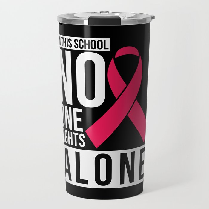 School Breast Cancer Awareness Travel Mug