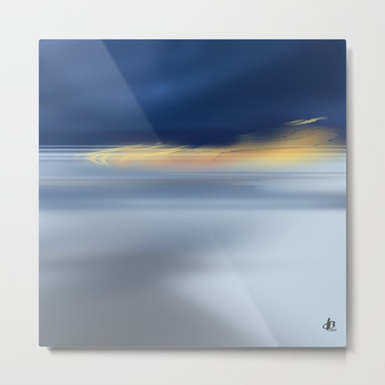 Midnight Sea Metal Print