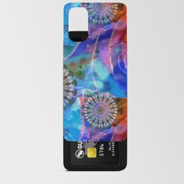 Colorful Blue And Red Art - Amused Android Card Case