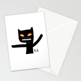 Le chat noir Stationery Cards