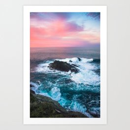 Sunset on the Bay of Biscay Art Print