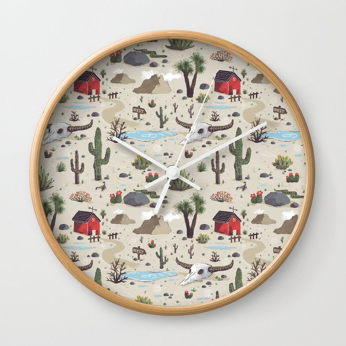 Somewhere In The Desert Wall Clock