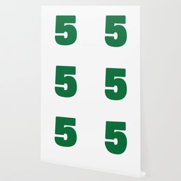 5 (Olive & White Number) Wallpaper