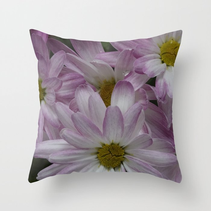 Pretty pink flowers Throw Pillow