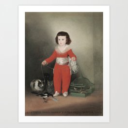 Francisco de Goya Red Boy Manuel Osorio de Zuniga Painting Art Print Art Print