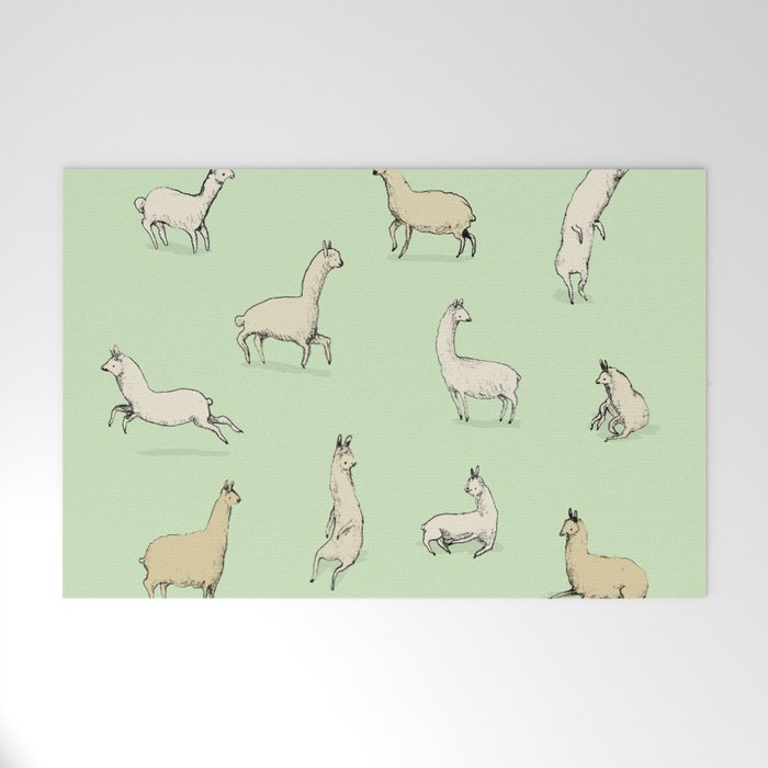 Llamas Mat by Sophie Corrigan Society6