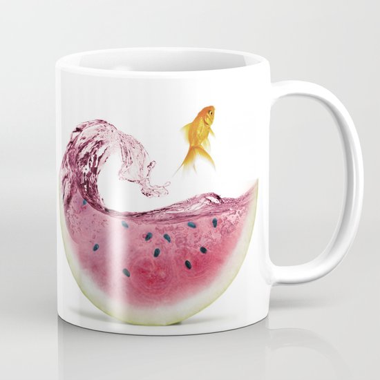watermelon goldfish Mug
