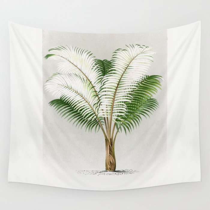 6 Les Palmiers Histoire Wall Tapestry