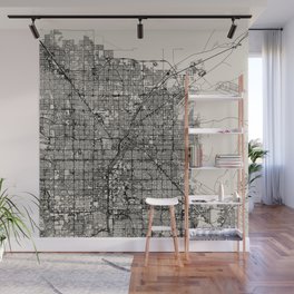 Sunrise Manor USA - Aesthetic City Map - Black and White Wall Mural