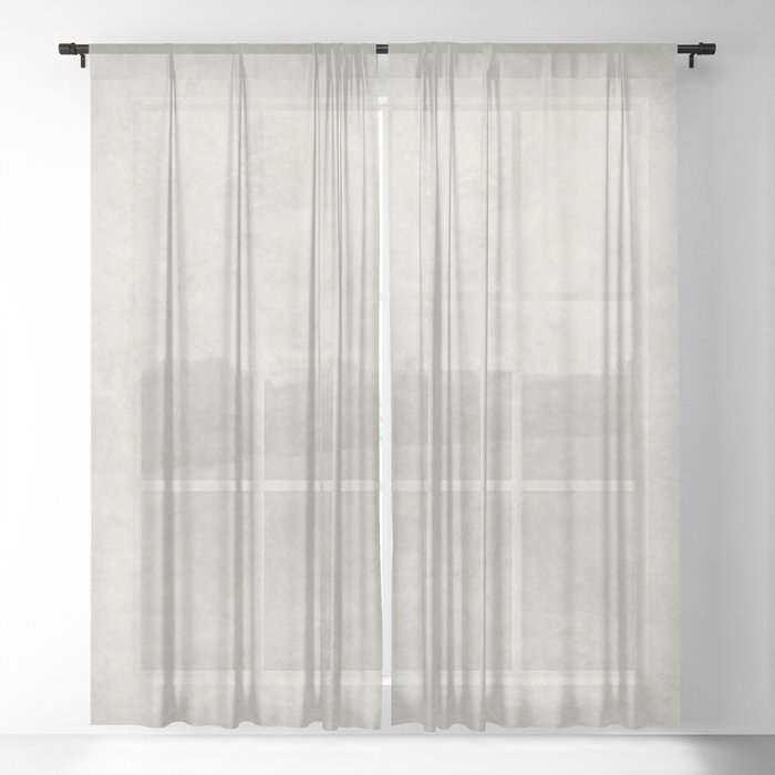 Basic velvety light gray   Sheer Curtain