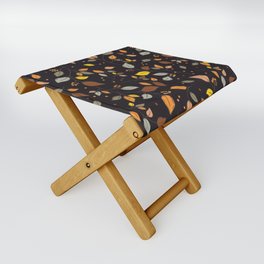 Autumn berries and leaves in warm colors Folding Stool