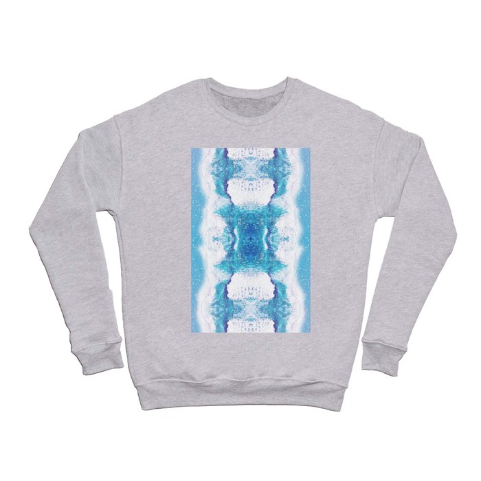 Two Worlds - Ocean Color Spray Crewneck Sweatshirt
