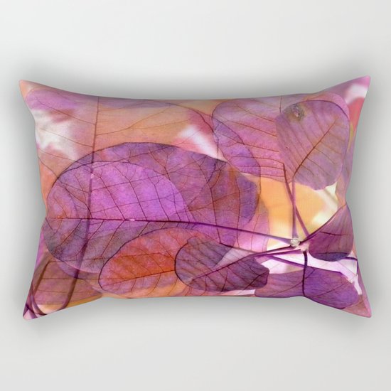 Purple Foliage Rectangular Pillow