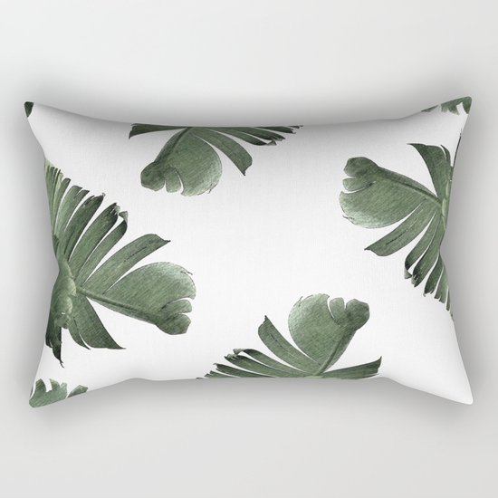 Banana Leaf Frenzy #society6 Rectangular Pillow