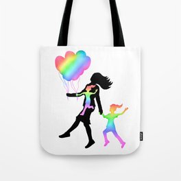 The Inner Child at Heart with Her Daughter  Tote Bag