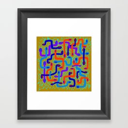 serpent pattern Framed Art Print