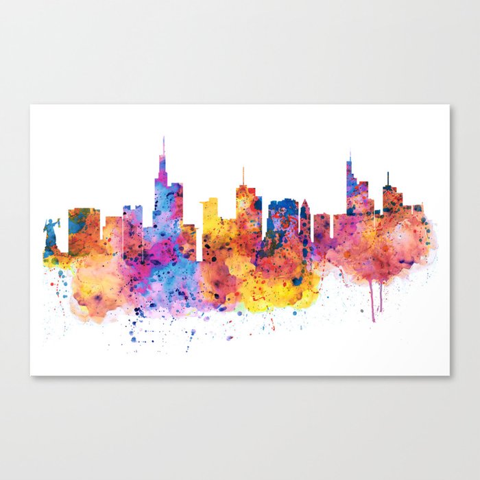 Frankfurt Skyline Canvas Print