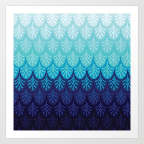 Arctic Ombre! Art Print