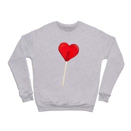 Heart Lollipop - Pink Crewneck Sweatshirt