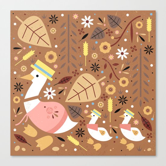 Puddleducks Canvas Print