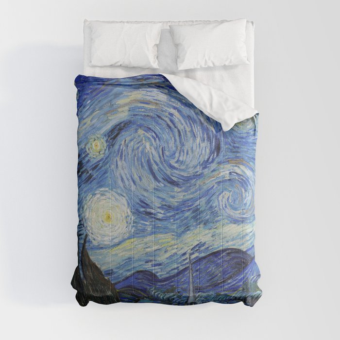 A Starry Night by Vincent Van Gogh Comforter