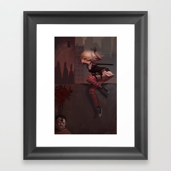 Bambi the Zombie Slayer Framed Art Print