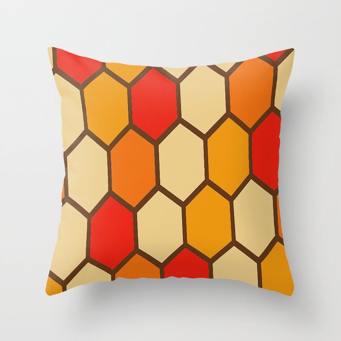 honeycomb Throw Pillow