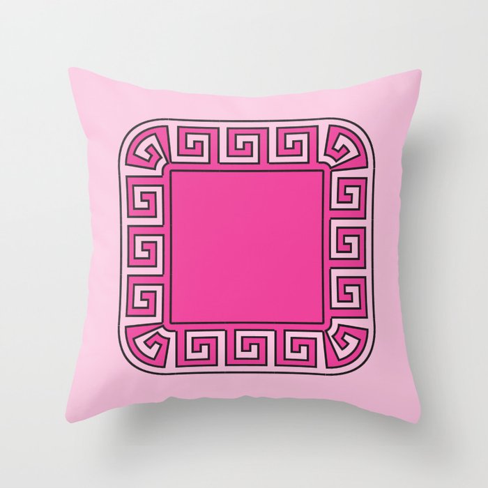 Pink greek hotsell key pillow