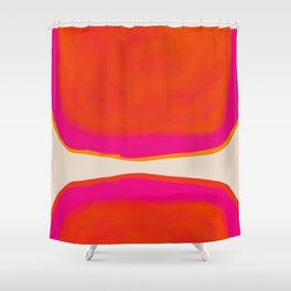 Overheat - Abstract Shapes Study Shower Curtain