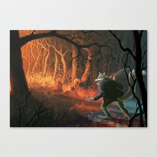 Little red riding hood Canvas Print