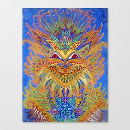 Kaleidoscope Cat Louis Wain Canvas Print