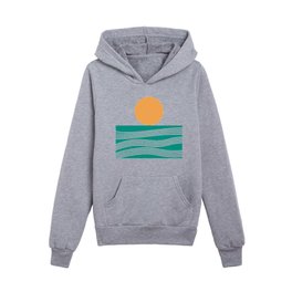 Abstract Landscape 16B Kids Pullover Hoodies