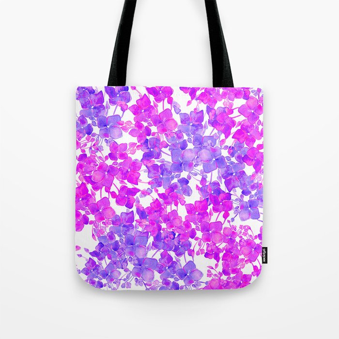 Purple and Pink blooms Tote Bag