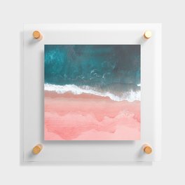 Turquoise Sea Pastel Beach III Floating Acrylic Print