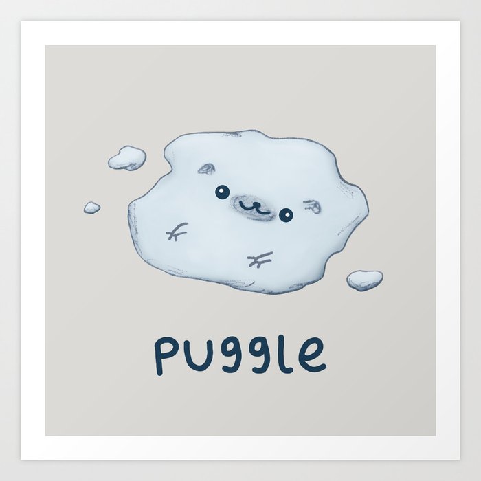 Puggle Art Print