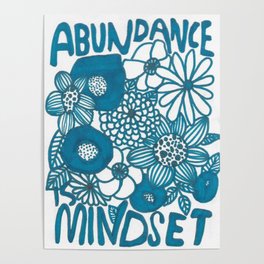 Abundance mindset artwork Poster