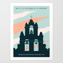 Church in Texas  Art Print