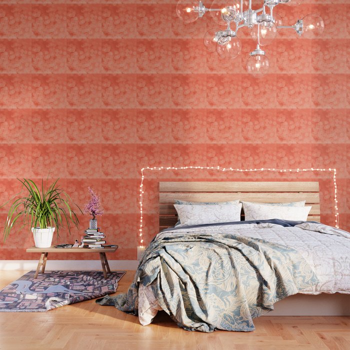 coral color bedroom decor