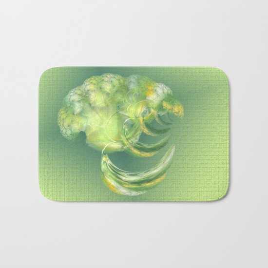 The green Brain Bath Mat