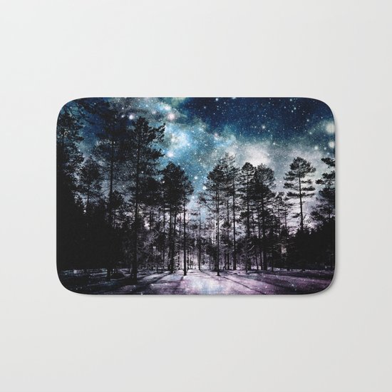One Magical Night...(teal & lavender) Bath Mat