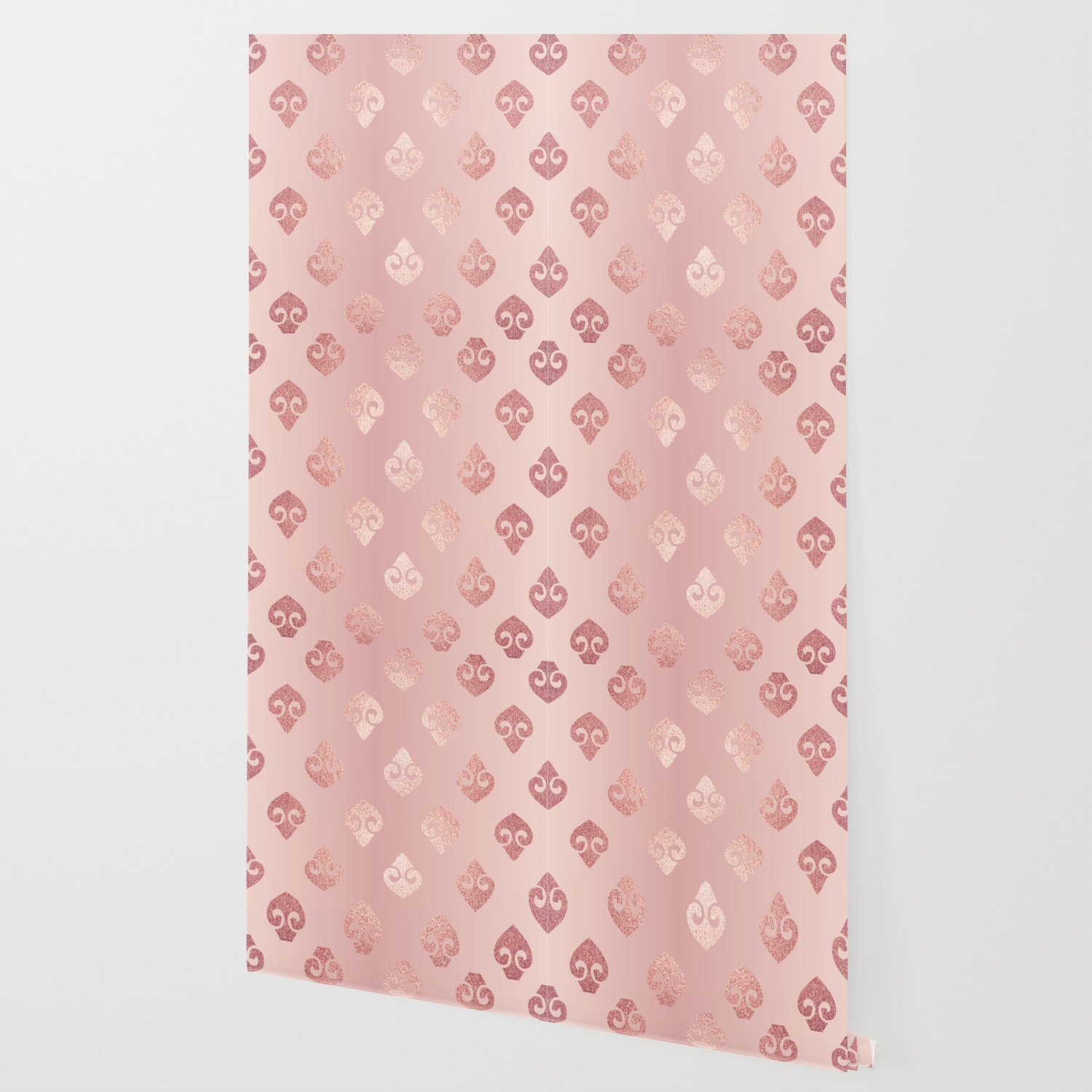 Rose Gold Fancy Spades Pattern Wallpaper By Tanyalegere Society6 Fancy rose gold n pink. rose gold fancy spades pattern wallpaper