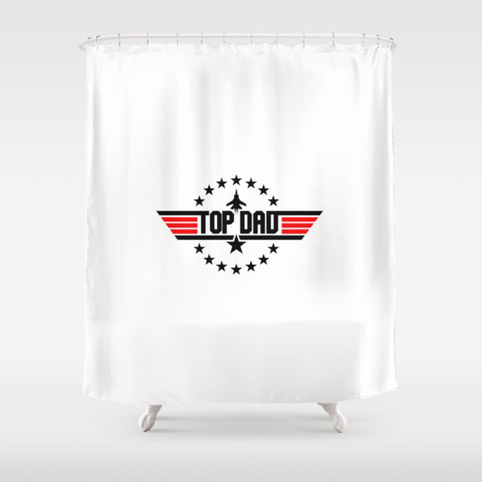 Top Dad Shower Curtain