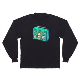 The Turquoise Boombox Long Sleeve T Shirt