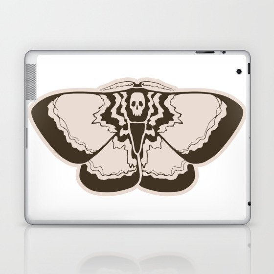 Skull Moth Laptop & iPad Skin