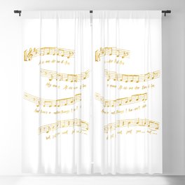 My Name is Alexander Hamilton | Musical Notes Blackout Curtain