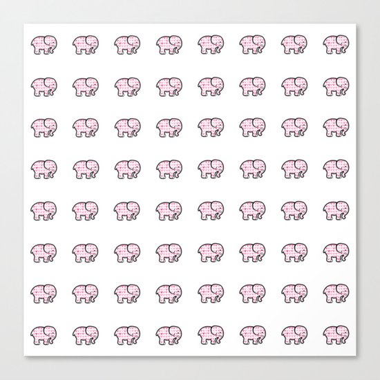 Elephant Hearts ( Girlfriend Valentine's Day Gifts / Valentine Gift ) Canvas Print