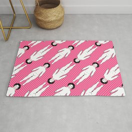 Frozen Charlottes - Hot Pink Area & Throw Rug