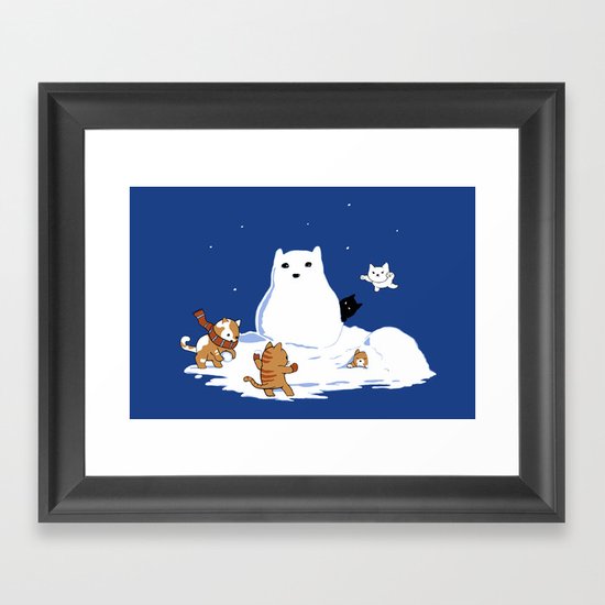 Snowcat Framed Art Print
