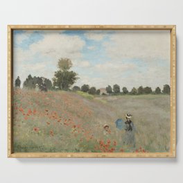 Poppy Field - Claude Monet Serving Tray