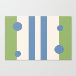 stripes and circles Canvas Print